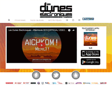 Tablet Screenshot of dunes-electroniques.com